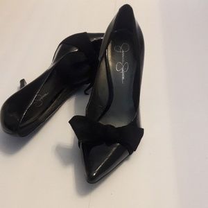 Jessica Simpson/ Black/ Patent Leather/ Bow /Pump